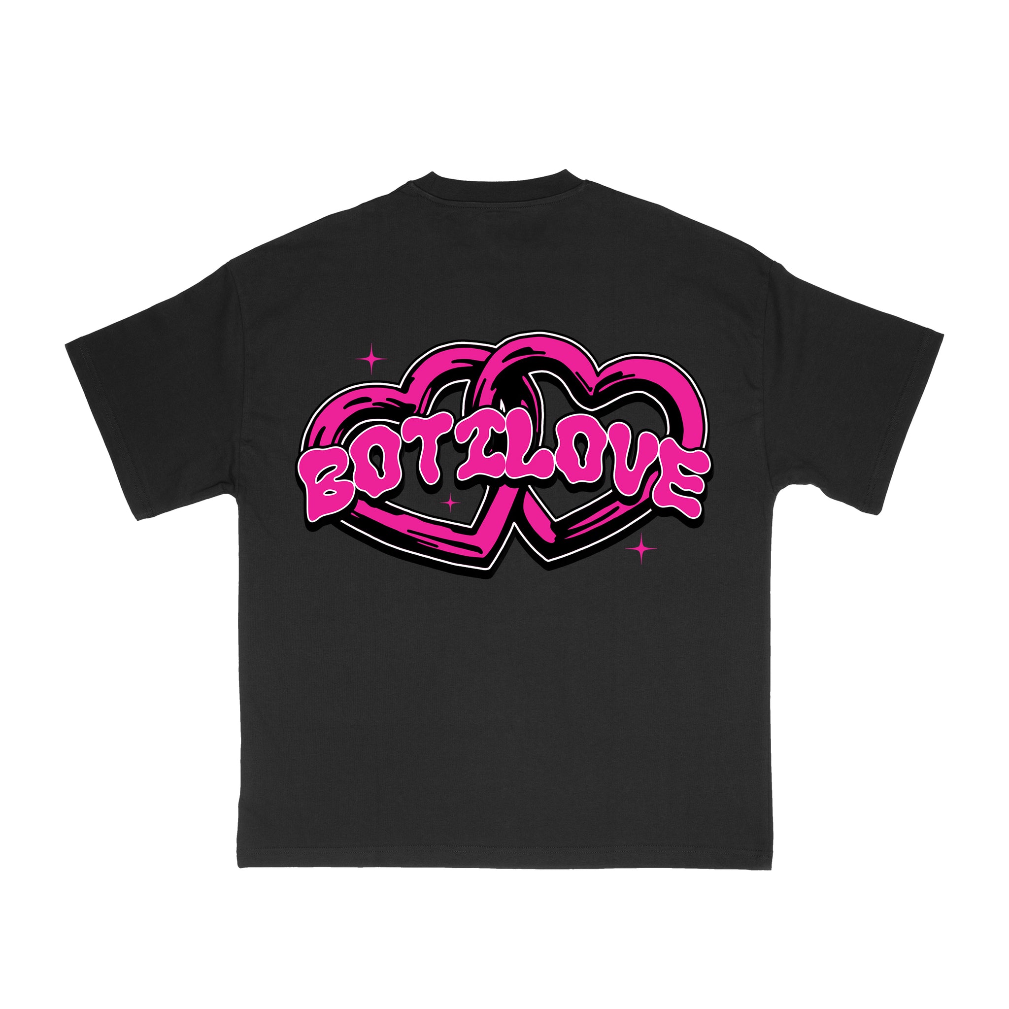 <3 T-SHIRT BLACK