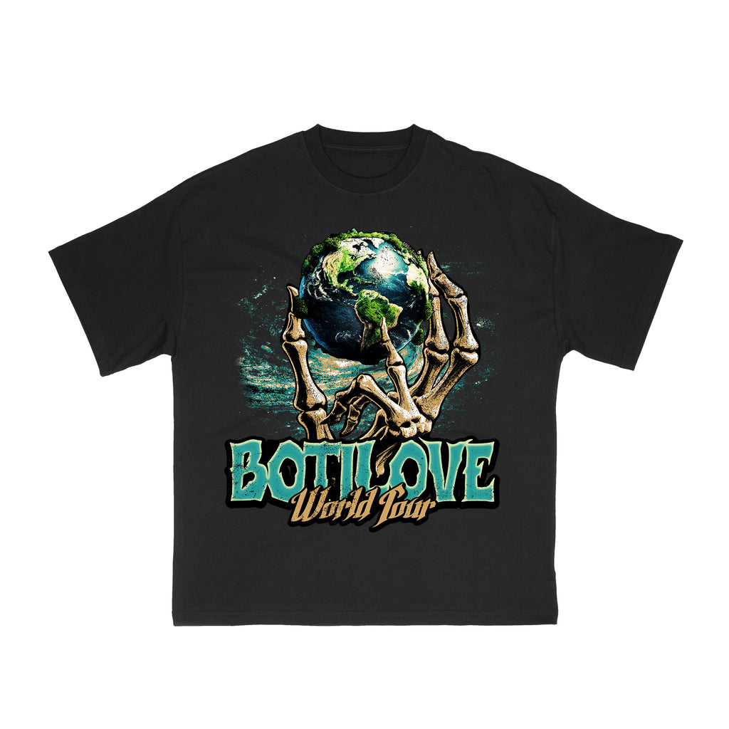 BOTILOVE WORLD TOUR T-SHIRT BLACK