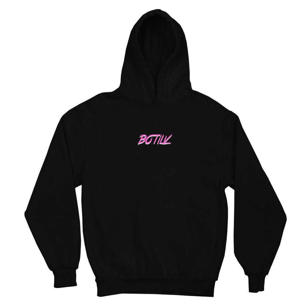 BOTILV PINK HOODIEE BLACK
