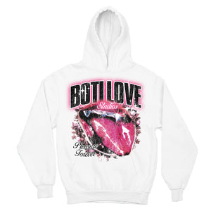 BOTILOVE STUDIOS WHITE HOODIE