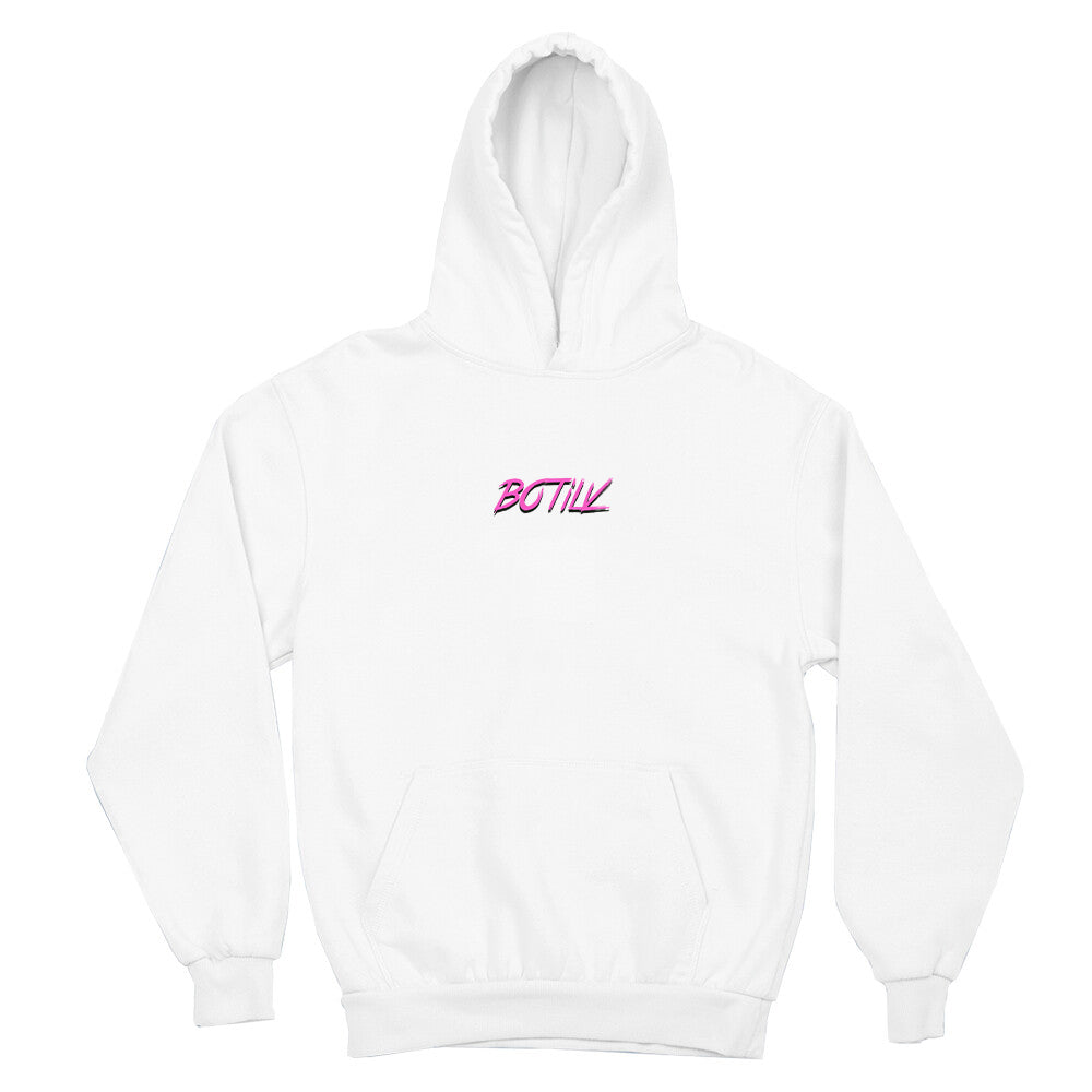 BOTILV PINK HOODIE WHITE