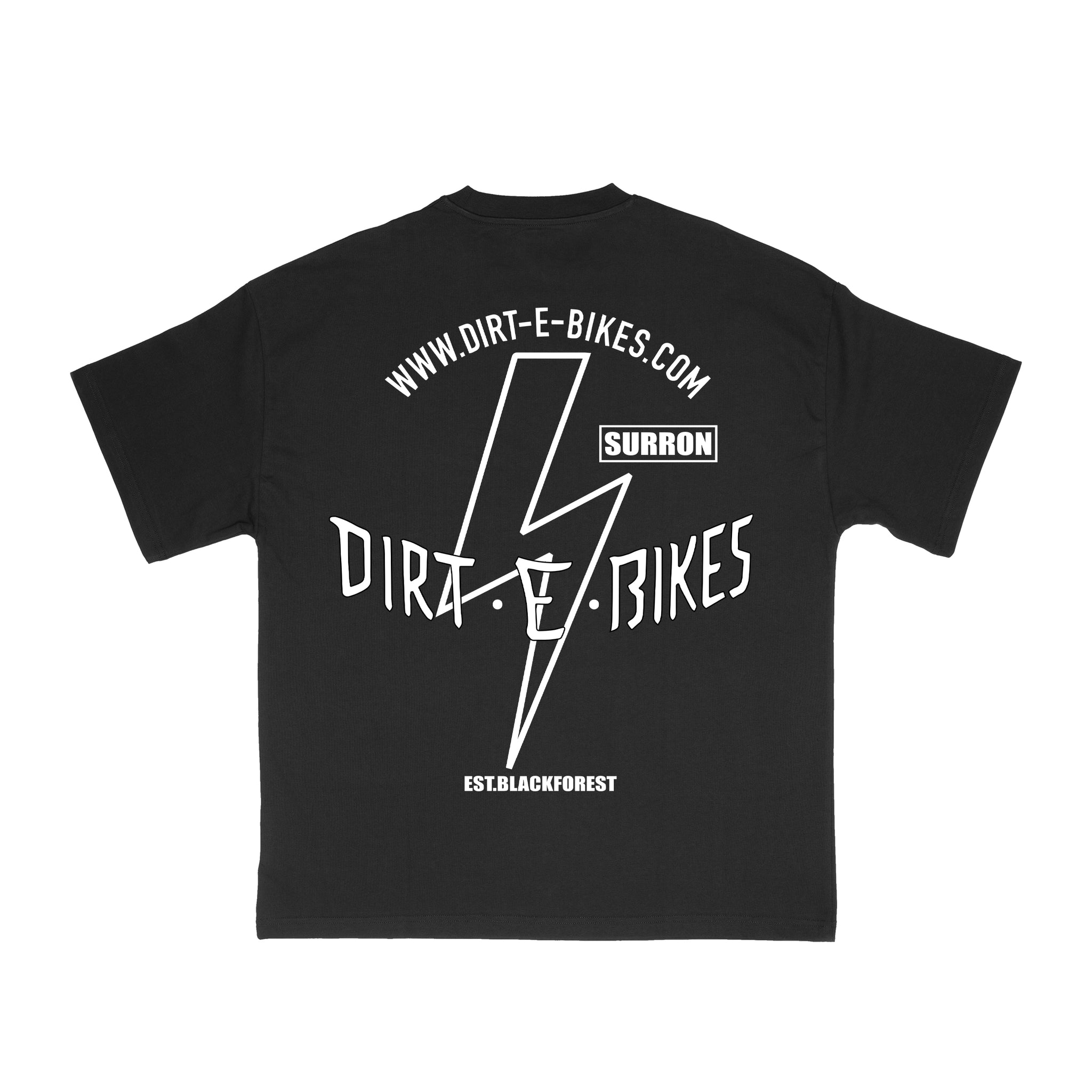 DIRT.E.BIKES BLACK T-SHIRT